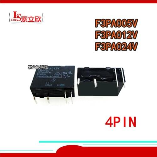 10PCS/LOT 100%Original New Relay F3PA005V F3PA012V F3PA024V 4PIN 5A 5VDC 12VDC 24VDC normally open type