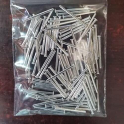 32pcs D1mm*14mm*1.8mm module power pin flat head cap straight needle tin-plating