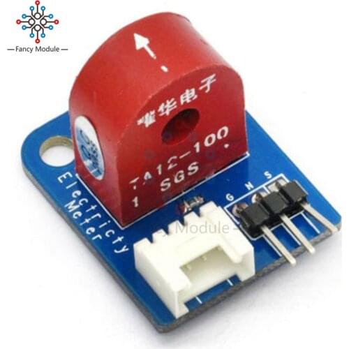 AC 5A Ammeter Electricity Sensor Module Board For Arduino Analog Current Meter Module Brick 5V I/O A12-100 Current Transformer