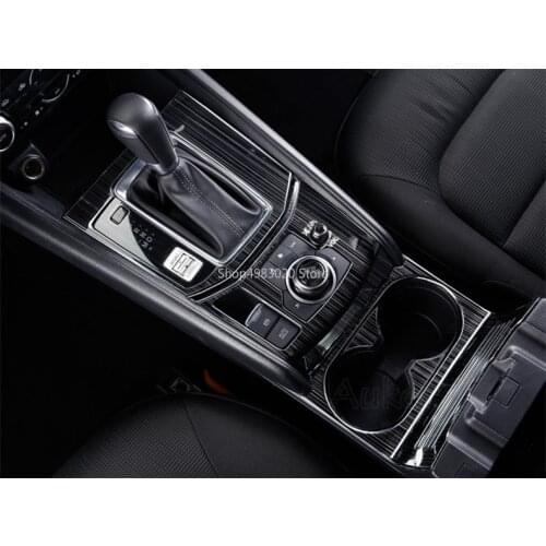 For Mazda CX-5 CX5 KF 2017-2020 Car Gear Shift Box Central Control Panel Cover Stickers Trim Strips Garnish Car-styling