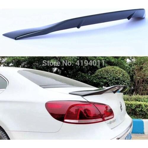 Car Styling High Quality FRP Carbon Fiber Unpainted Color Rear Spoiler Trunk Lip Wing For Volkswagen Passat CC 2009-2016