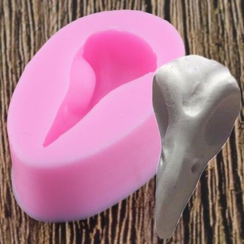 DIY Crow Head Silicone Mold Resin Clay Fondant Molds Cake Decorating Tools Cupcake Baking Chocolate Candy Gumpaste Moulds