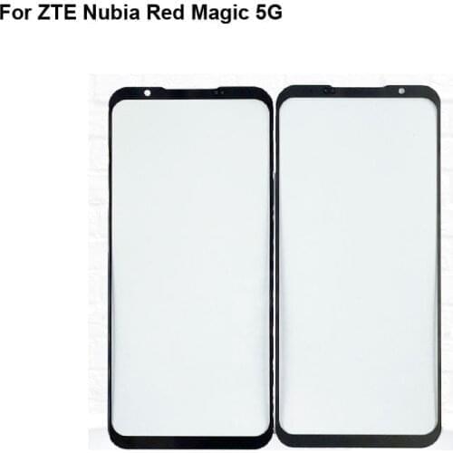 For ZTE Nubia Red Magic 5G Front LCD Glass Lens touchscreen Redmagic 5G NX659J Touch Panel Outer Screen Glass without flex