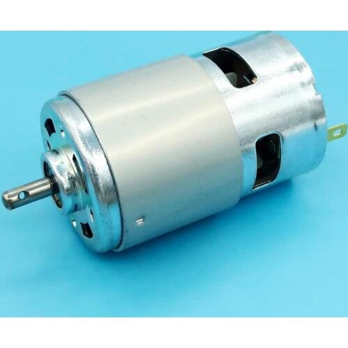 775 DC motor dual-Ball bearing DC12V 24V Scooter motor,3V-48V 40V Power Torque Electric grinding bench drill cutting model motor
