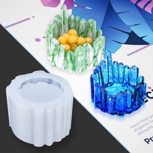 Epoxy Casting Molds For Diy Jewelry Storage Box Crafts Casting Candlestick Silicone 2pcs Resin Candle Holder Molds