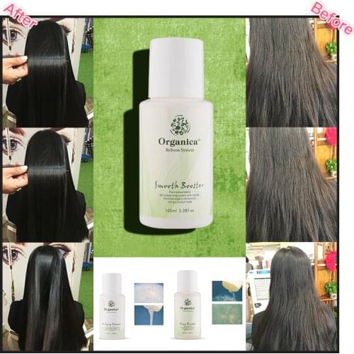 Hair Keratin Smooth Organica Reform System rebonding cream Capillary hydration repair treatment Canada natural hair products