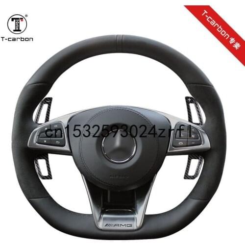 For Benz A45 C63 S63 GLE GLS GLA45 AMG 2015-20 Replacement Carbon Fiber Steering Wheel Shift Paddle