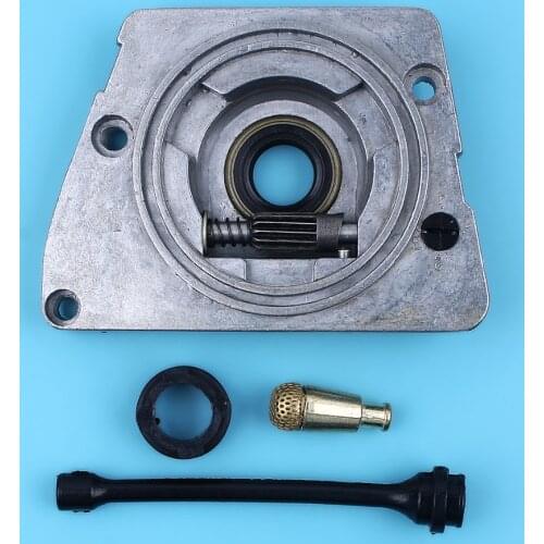 Oil Pump Oiler Worm Gear Oil Filter Line Hose For HUSQVARNA 266 268 272 268XP 272XP 61 66 Chainsaw Replacement Spare Parts