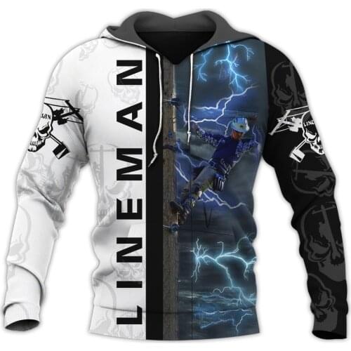 PLstarCosmos 3DPrint Newest Lineman Art Unique Harajuku Streetwear Funny Casual Unisex Pullover Hoodies/Sweatshirt/Zip Style-1