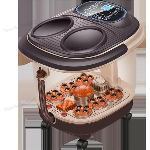 Fully automatic foot bath electric massage heating home pedicure machine constant temperature fumigation bubble foot bucket foot