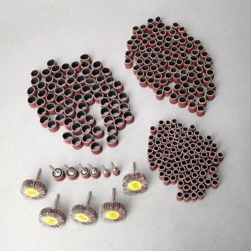 Sand Circle Drum Sanding Bands Flap Wheel Grinding Sanding Disc Kit Rotary Polishing Abrasive Tool Accessories for Grinder Drill