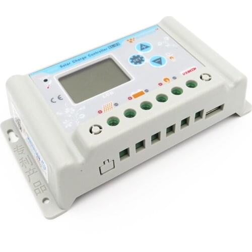 Solar Controller 3A/10A/20A/30A 6/12/24/48/60V 3.7V 12.8V 11.1V 14.8V LI-ION NI-MH LiFePO4 Battery Solar Panel Charge Controller