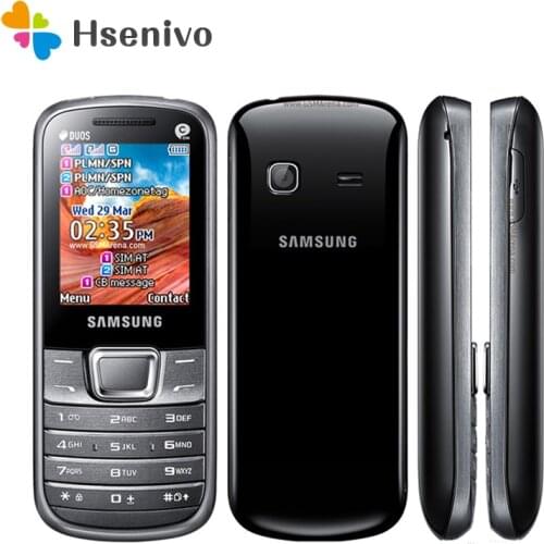Samsung E2252 Refurbished-Original Unlocked E2250 Metro 2252 E2252 Utica 2.0 inch Bluetooth FM Radio phone 1000mah Free shipping