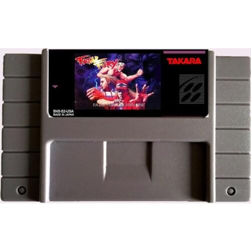 High Quality 16 Bit Fatal Fury NTSC Big Gray Game Card For USA Version Game Player