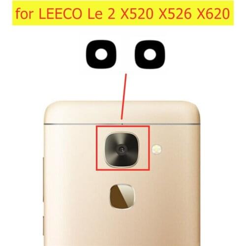 2pcs/lot for LEECO LE 2 X520 X526 X620 Back Camera Glass Lens Main Rear Camera Lens with Glue Repair Spare Parts