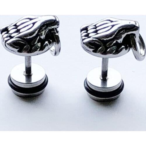 1pc Simple and Creative Leopard Head Animal Hip Hop Earrings Punk Style Trend Party Mens Womens Fashion Earrings Accessories