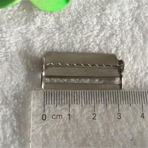 100pcs/lot) 3.0cm Metal Silver Buckle Suspenders adjustment buckles Craft Ribbon Sewing Materials Clothing Diy Accessories