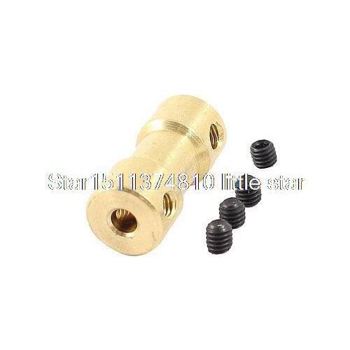 2mm x 3mm RC Aircraft Brass Joint Motor Shaft Coupling Connector Coupler Adapter