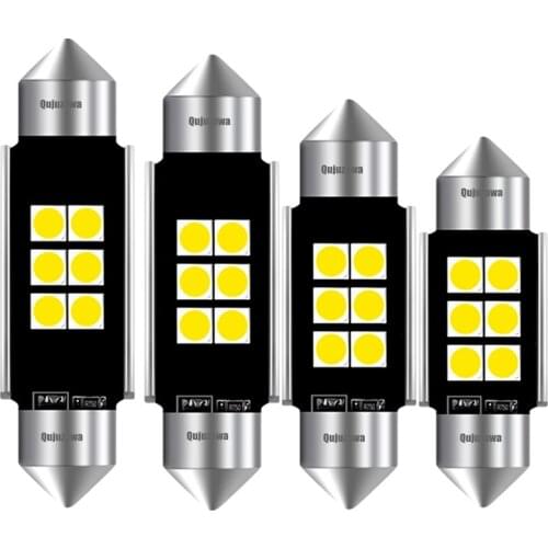 4PCS 31mm 36mm 39mm 41mm Newest Super Bright 3030 LED FESTOON Bulb C5W Car Dome Light Canbus No Error Auto Interior Reading Lamp