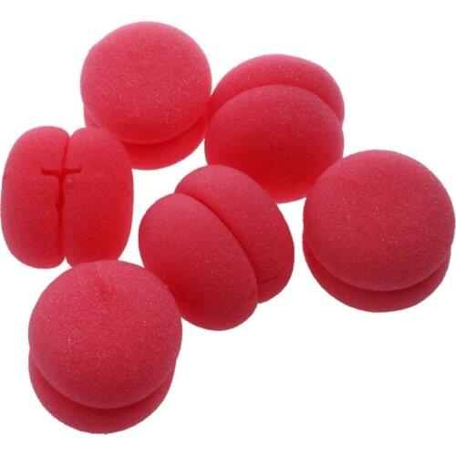 6pcs Balls Hair Rollers Curlers Bun Round DIY Soft Foam Sponge Tools