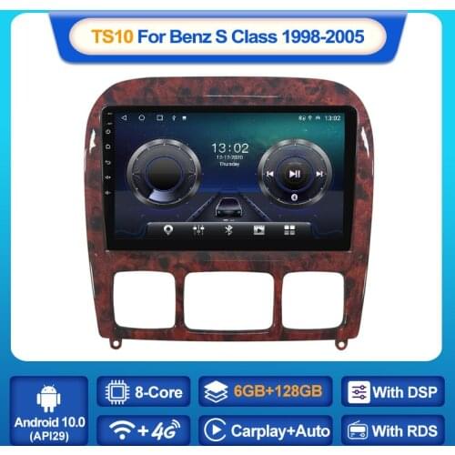 MEKEDE Android 10.0 Car Radio Multimedia Auto Stereo For Mercedes Benz S Class W220 1998 - 2005 2 din dvd Carplay AUTO WIFI BT