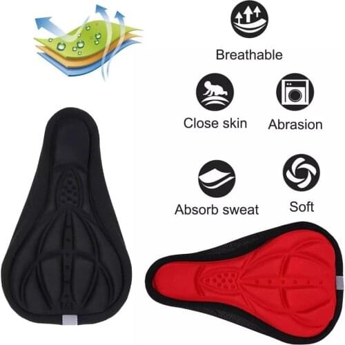 Bicycle Seat Cover Road Bike Saddle 3D Mtb Protective Waterproof Cushion Pad Rain Carbon Thicken and Breathable Mountain Dust