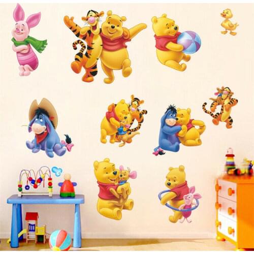 DIY Removable Winnie The Pooh Wall Sticker Vinyl Art Decals Nursery Kids Baby Bedroom Home Decor