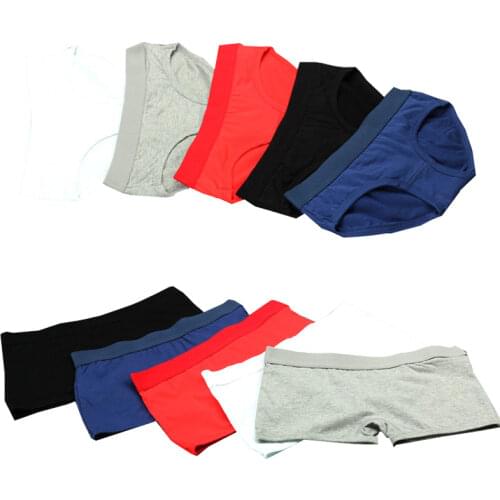 HaleyChan 100% Cotton Pure Color Boxer Briefs 3 Pack for Tomboy Trans Lesbian Transgender Ftm Women Underwear Cotton Panties