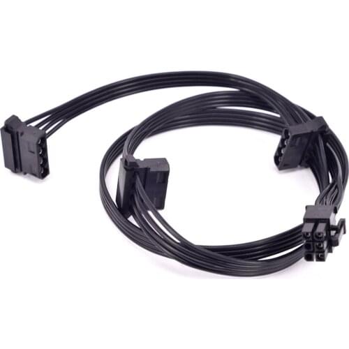 PCIe 6 Pin 1 to 3 Molex 4P IDE Power supply Cable Modular PSU 4Pin Peripheral for CORSAIR AX860 AX850 AX760 AX750
