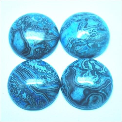 10pcs nature blue stone cabochons natural beads cabs no hole teardrop round shape selling by package 12mm 16mm 18mm 20m