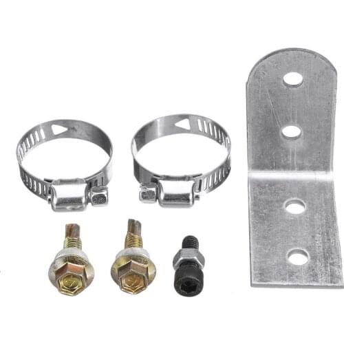 24" Length Exhaust Pipe Silencer Muffler Kit Bracket 1" Inner Diameter Pipe