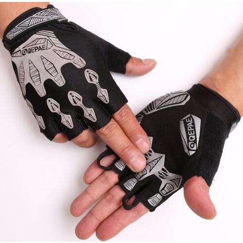 2021 Motorcycle Summer Glove Cycling Non-Slip Sports Outdoor Half-Finger Fitness Gloves Short Finger Breathable Motocross Racing