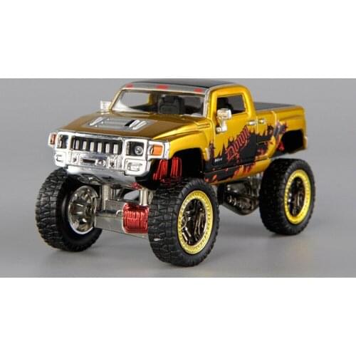 Diecast 1:64 Scale Hummer H3T Offroad Vehicle Alloy Simulation Model Car Collection Display Gifts Boy Toys