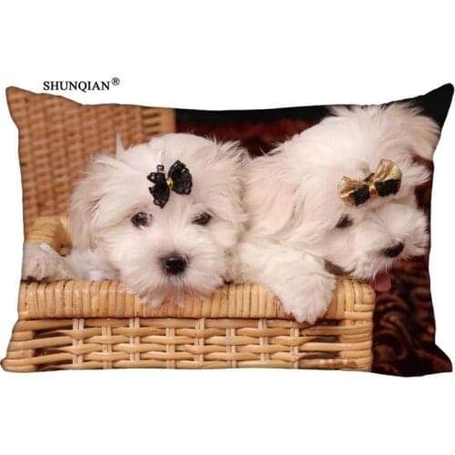 LUQI Lover Gift Custom Yorkshire terrier Yorkshire dog Warm Pillowcase Beding Design Cotton Pillow Case 20X30 Inches