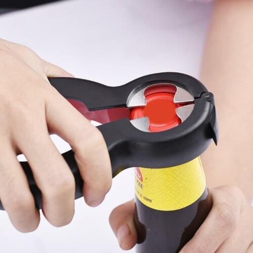 Multifunctional 6 in 1 simple can opener Multifunctional plastic bottle opener kitchen gadget color random