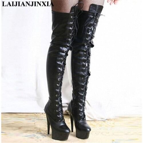 Fashion ultra-high with baotou Over-the-Knee boots. Gladiator Fashion Boots. The runway looks high womens boots