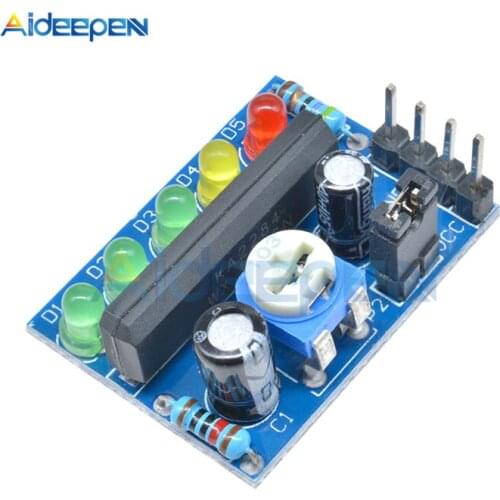 DC 3.5V-12V KA2284 Power Audio Level Indicator Module Pro Audio Level Indicator Controller Module Battery Indicating AC DC PCB B