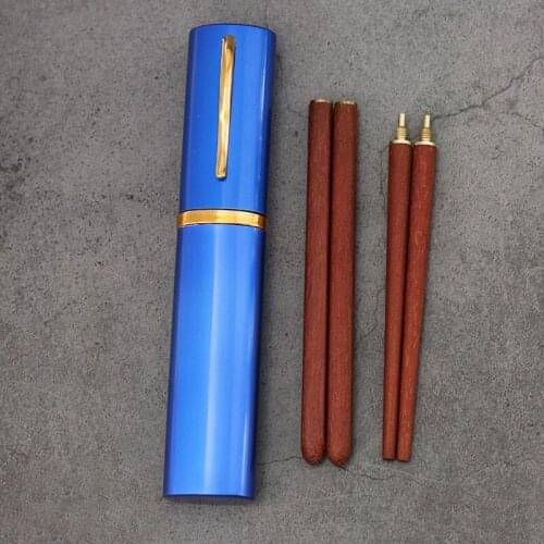 Portable Chopsticks Set Foldable Tableware Chopsticks Assembly Chopsticks Outdoor Travel Dining Tableware Set With Aluminum Box