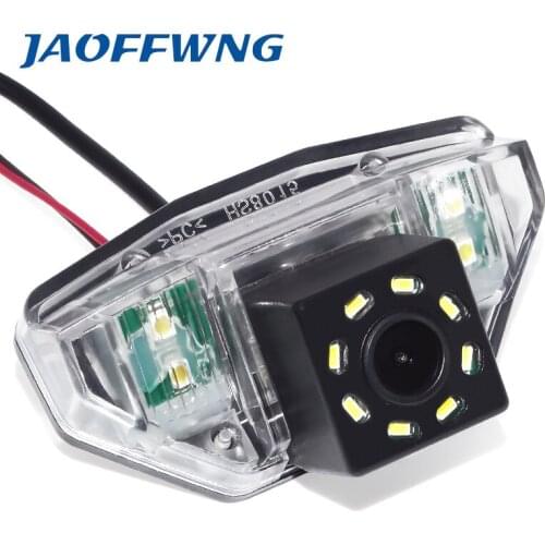 New arrival Car CCD 8LED Night Vision Reverse Backup Parking f Reversing Rear View Camera For Honda CRV Fit Crosstour Odessey