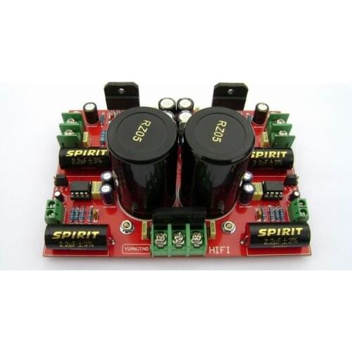 LM3886 + LM833 power amplifier board luxury 2× 68W dual-channel front and rear stage combined power amplifier board
