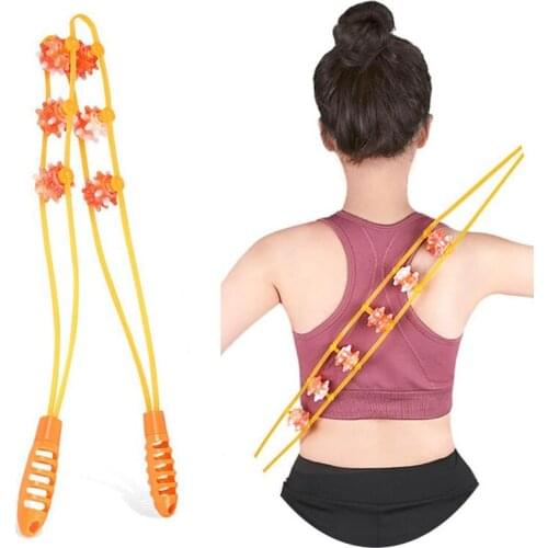 Portable Back Massage Roller Handheld Body Relieve Muscle Pain Massage Tools Health Care Soft Multi-function Sport Back Puller