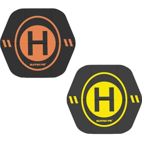 Drone Landing Pad Hexagonal 55cm(22in) Universal Fast-Fold Double-Sided PU Leather Waterproof Sunnylife Accessories for DJI