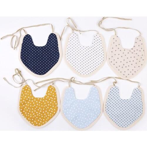 INS Korean Newborn Bibs Linen Cotton Dual Purplose Drooling Towel Floral Prints Children Accessories And Clothes Kids Scarf