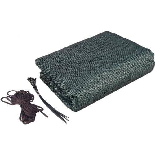 Sunscreen Shade Cloth Net Dark Green Mesh Balcony Privacy For Camping Summer Residence Fence Shading Rate 95% Awning