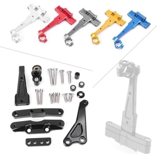 For Honda CB650F CNC Steering Damper Stabilizer Bracket Mounting Holder Set 2014 2015 2016 Aluminum Motorcycle Parts Accessories