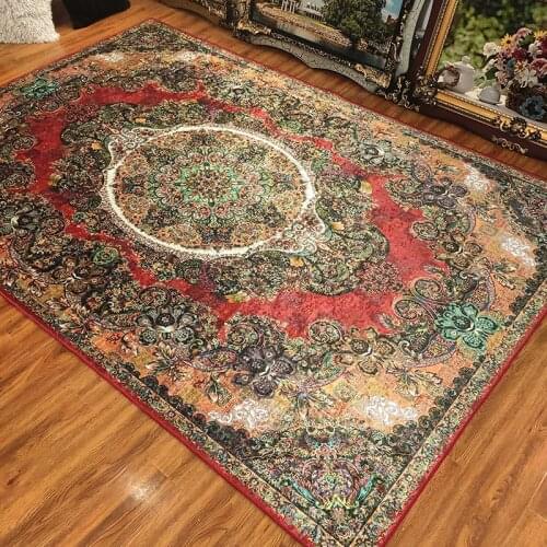 Turkey Persian Carpets for Home Living Room Printed Big Rug Vintage American Carpet High Quality Area Large Rugs for Bedroom