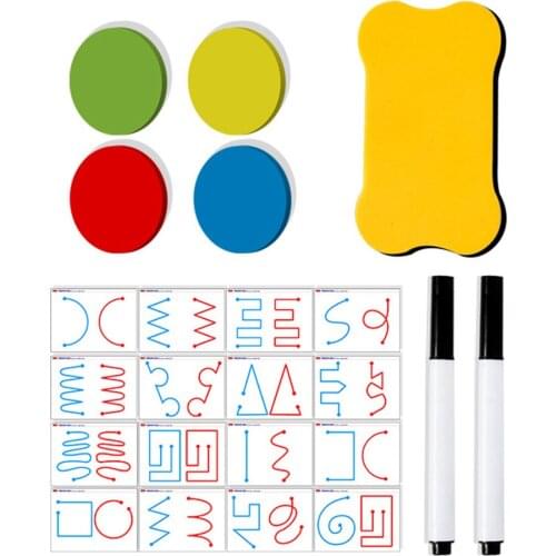 Intelligent Think Training Tracking Pen Hand-Brain Coordination Education Exercise Card Eraser Kid Imagination Stimulate Toy Kit