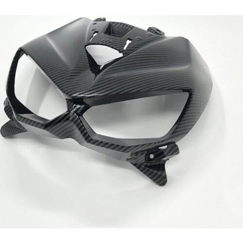Motorcycle Upper Front Nose Headlight Cover Panel Fairing Cowl Fit For kawasaki Z1000 2014-2019 Carbon fiber paint