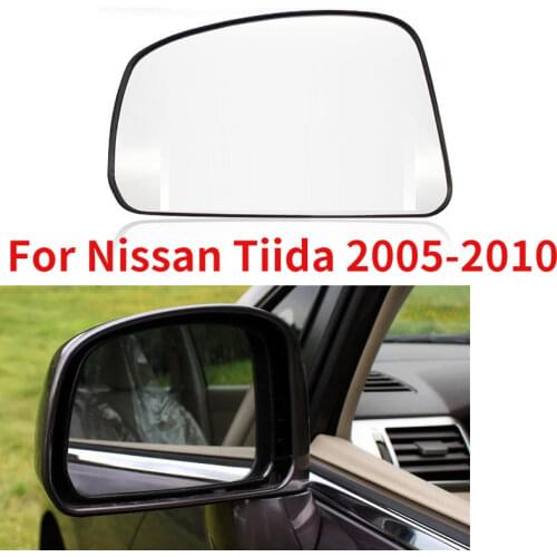 CAPQX For Nissan Tiida 2005 2006 2007 2008 2009 2010 Outside Rearview Mirror Door Mirror Glass Side Mirror Reverse Mirror Lens