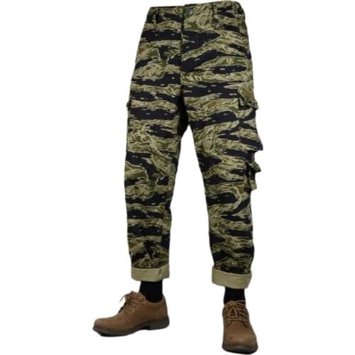 WWII WW2 Vietnam War US Army Tiger Pattern Tiger Spot Camouflage TCU Trousers Pants